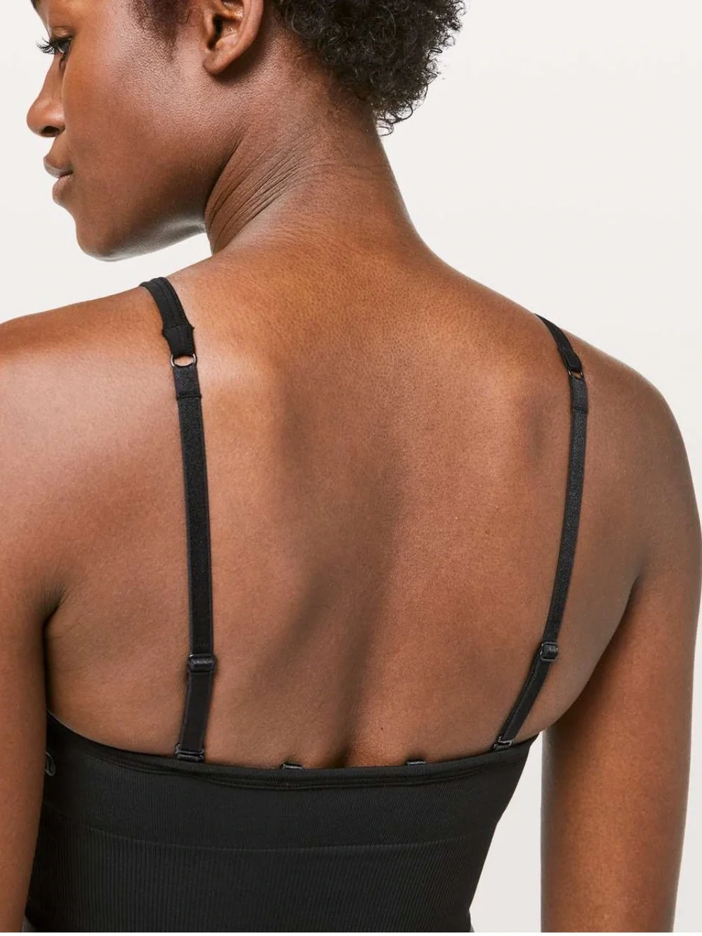 Lululemon Ebb To Street Bra Long Line - Black - Yoga High Neck A/B Cup